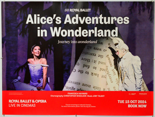 Royal Opera and Ballet: Alice’s Adventures in Wonderland - Original Quad Poster - Film Poster - Movie Poster