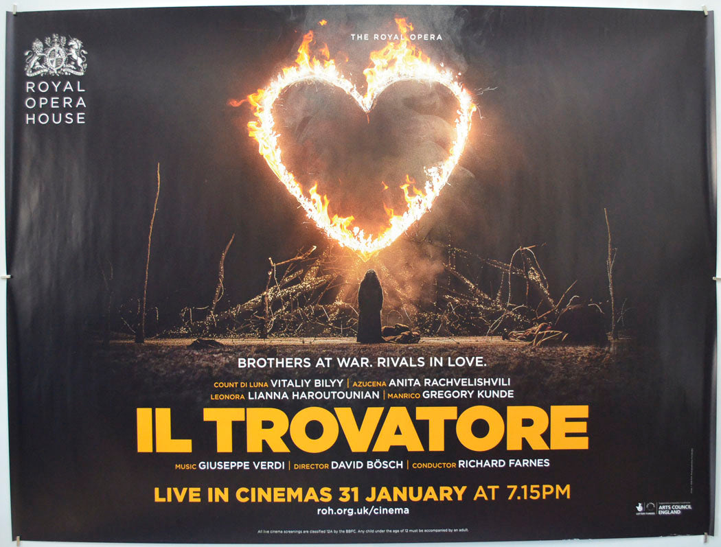 Royal Opera House : Il Trovatore Original Quad Poster - Film Poster - Movie Poster