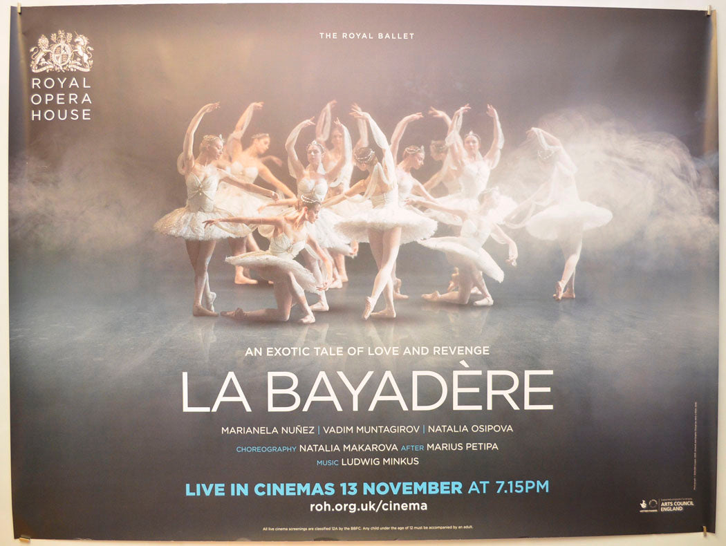 Royal Opera House : La Bayadere (The Royal Ballet) Original Quad Poster - Film Poster - Movie Poster