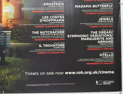 ROYAL OPERA HOUSE LIVE: 2016-17 SEASON (Bottom Right) Cinema Quad Movie Poster 