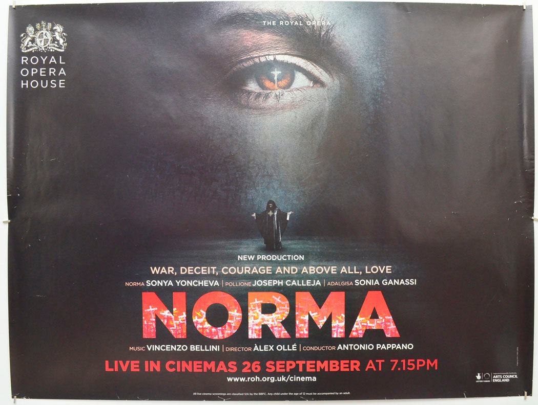 Royal Opera House Live: Norma (The Royal Opera) Original Quad Poster - Film Poster - Movie Poster