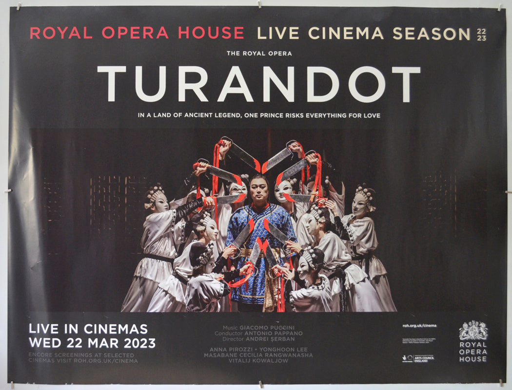 Royal Opera House Live: Turandot (The Royal Opera) Original Quad Poster - Film Poster - Movie Poster  