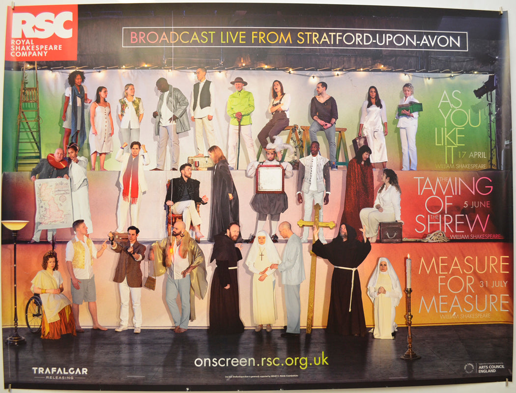 RSC Live: 2019 Season (Royal Shakespeare Company) Original Quad Poster - Film Poster - Movie Poster