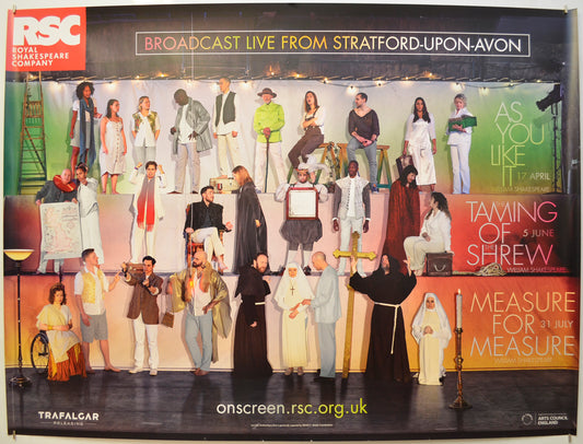 RSC Live: 2019 Season (Royal Shakespeare Company) Original Quad Poster - Film Poster - Movie Poster