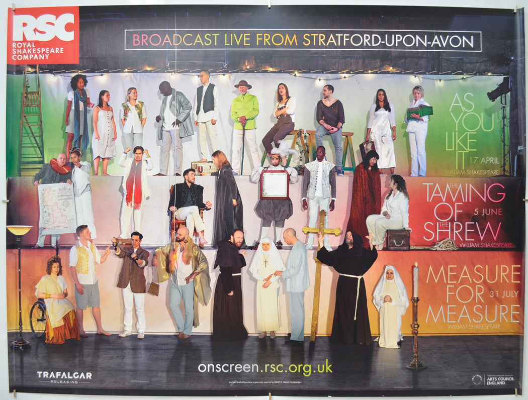 RSC Live: 2019 Season (Royal Shakespeare Company) Original Quad Poster - Film Poster - Movie Poster  