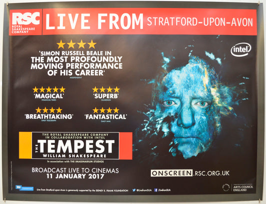 RSC Live : The Tempest (Royal Shakespeare Company) Original Quad Poster - Film Poster - Movie Poster