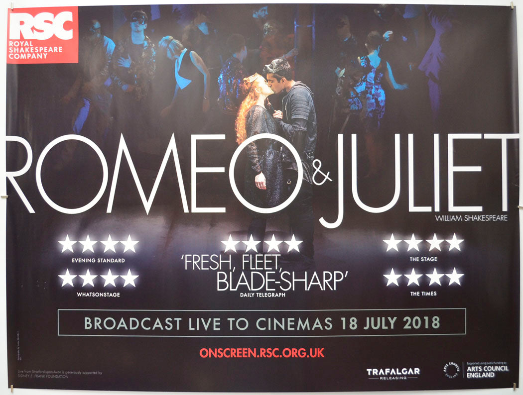 RSC Live: Romeo And Juliet (Royal Shakespeare Company) Original Quad Poster - Film Poster - Movie Poster