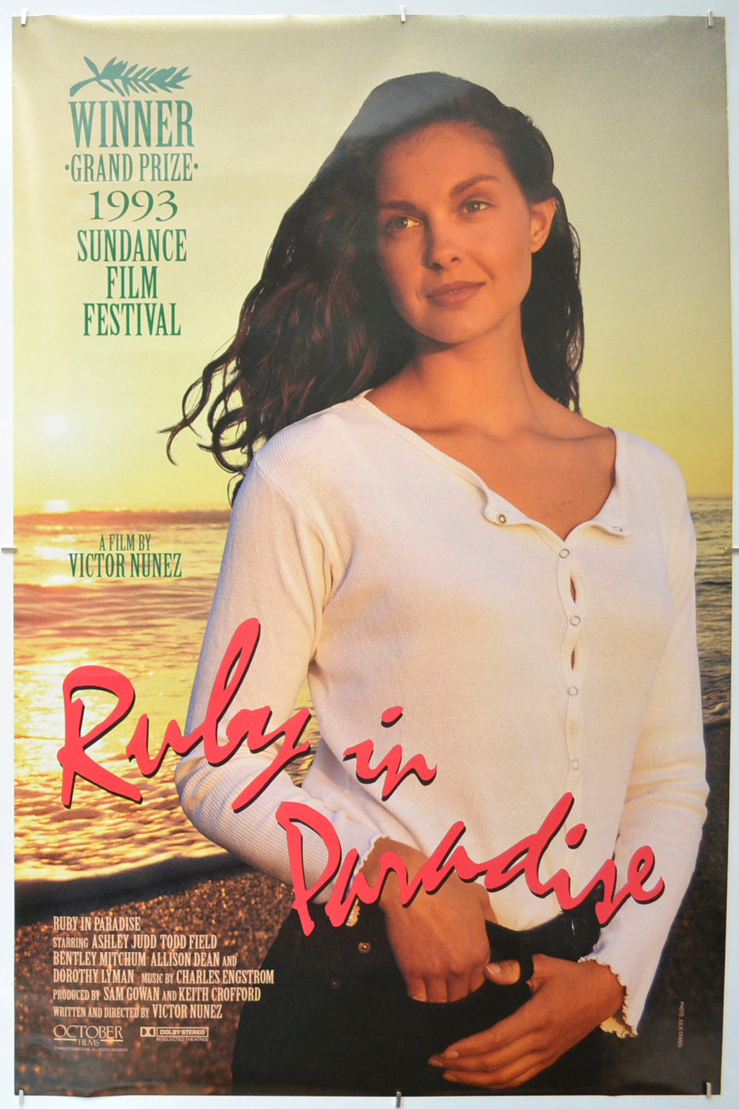 Ruby In Paradise Original One Sheet Poster - Film Poster - Movie Poster