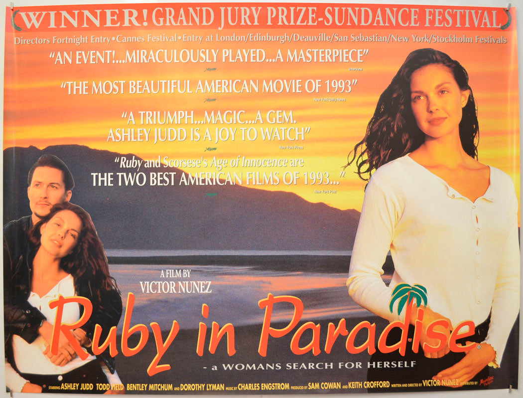 Ruby In Paradise Original Quad Poster - Film Poster - Movie Poster