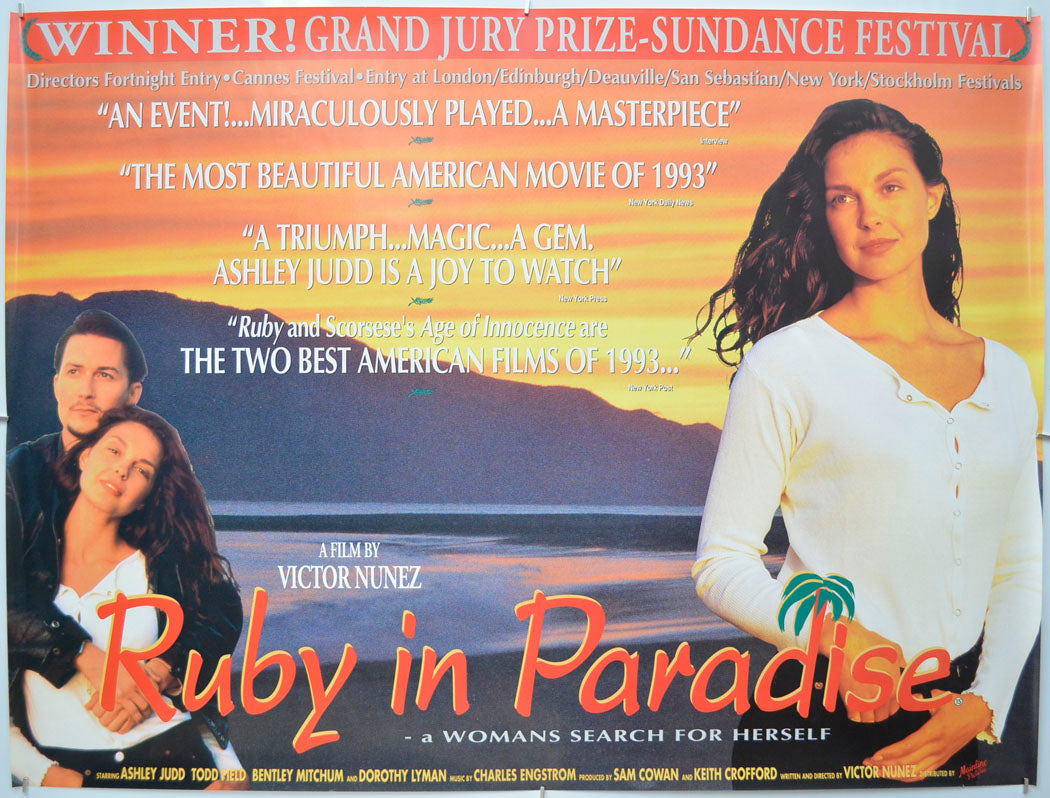 Ruby In Paradise Original Quad Poster - Film Poster - Movie Poster