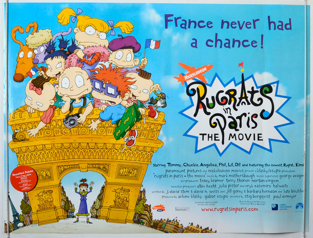 Rugrats In Paris Original British Quad Poster - Movie Poster