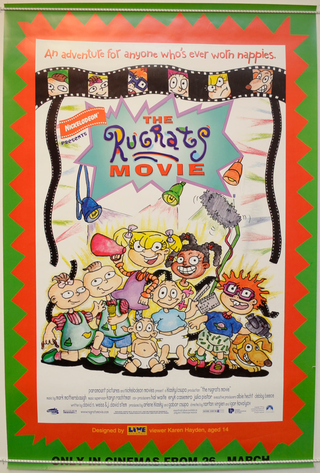 Rugrats The Movie  Original One Sheet Poster - Film Poster - Movie Poster 