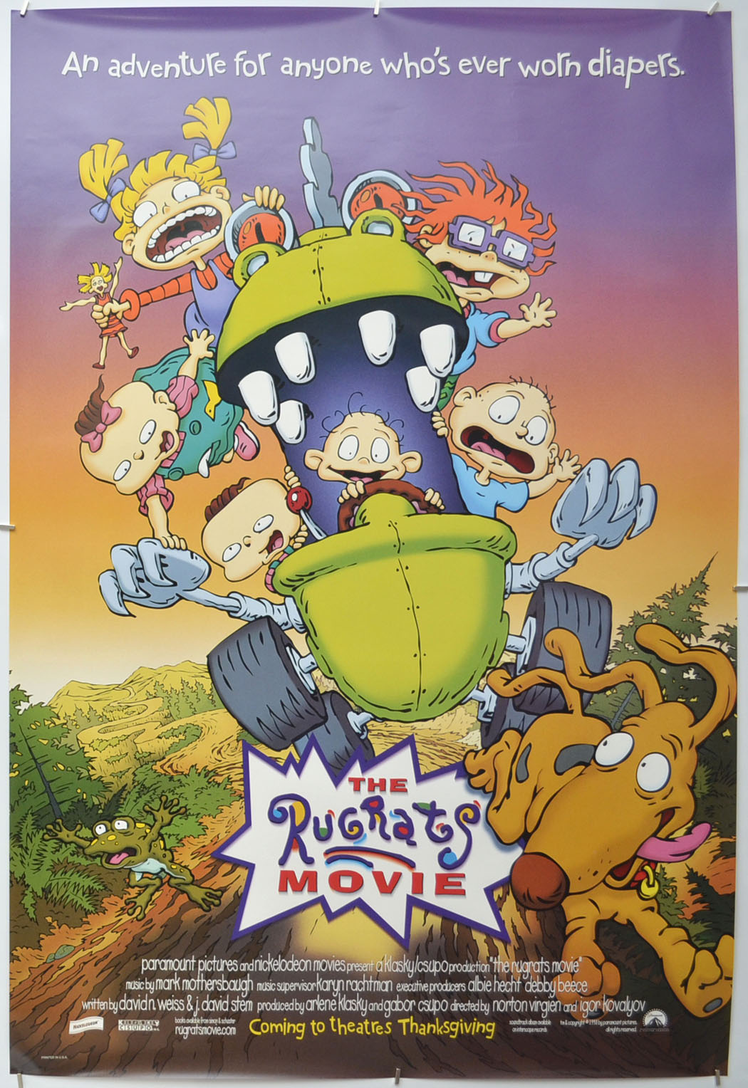 The Rugrats Movie  Original One Sheet Poster - Film Poster - Movie Poster