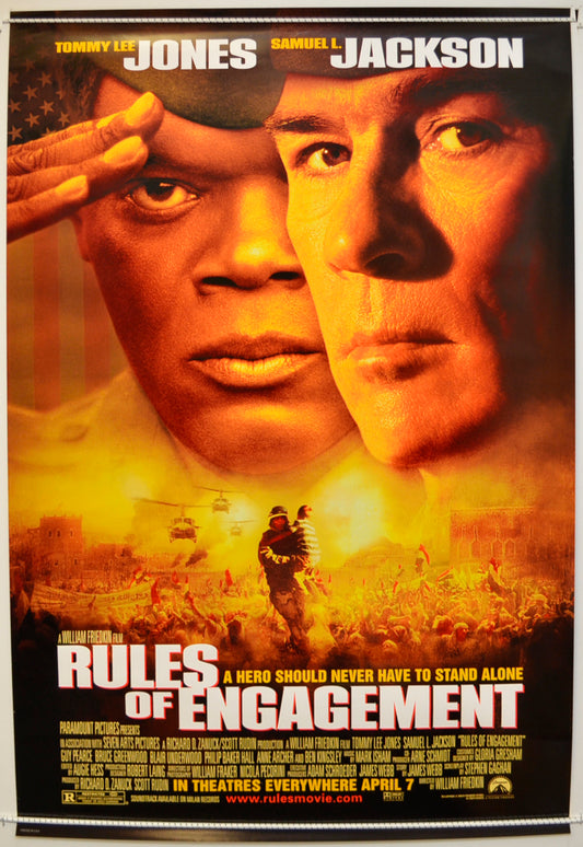 Rules Of Engagement  Original One Sheet Poster - Film Poster - Movie Poster 