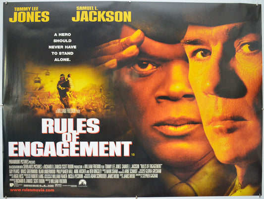 Rules Of Engagement Original Quad Poster - Film Poster - Movie Poster