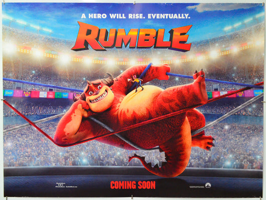 Rumble - Original Quad Poster - Film Poster - Movie Poster