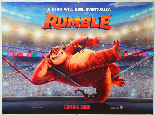 Rumble - Original Quad Poster - Film Poster - Movie Poster