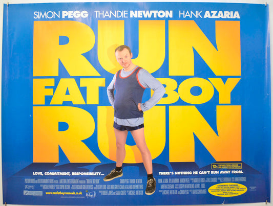 Run Fatboy Run Original Quad Poster - Film Poster - Movie Poster