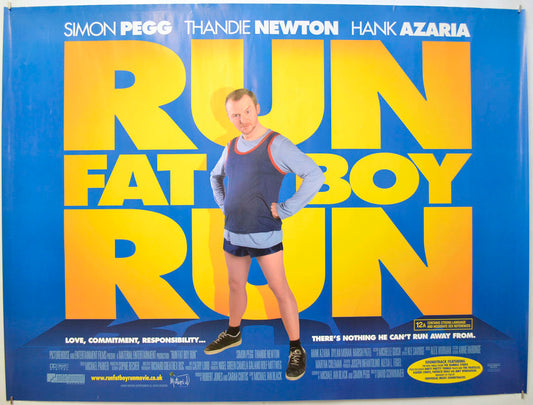 Run Fatboy Run Original Quad Poster - Film Poster - Movie Poster