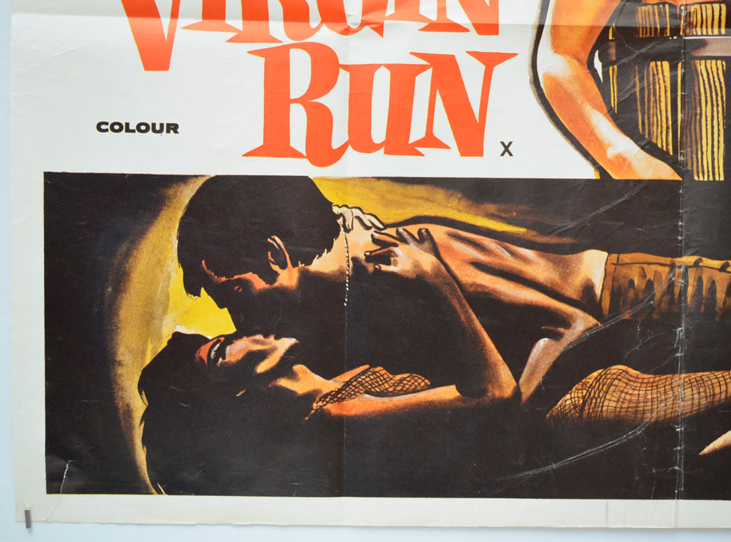 RUN VIRGIN RUN - THE SEX SEEKERS (Bottom Left) Cinema Quad Movie Poster 