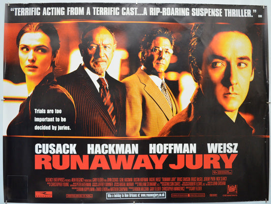 Runaway Jury - Original Quad Poster - Film Poster - Movie Poster