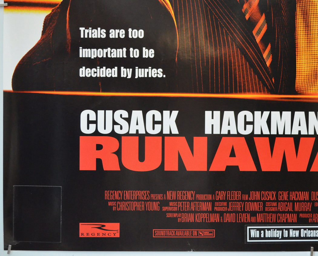 RUNAWAY JURY (Bottom Left) Cinema Quad Movie Poster 