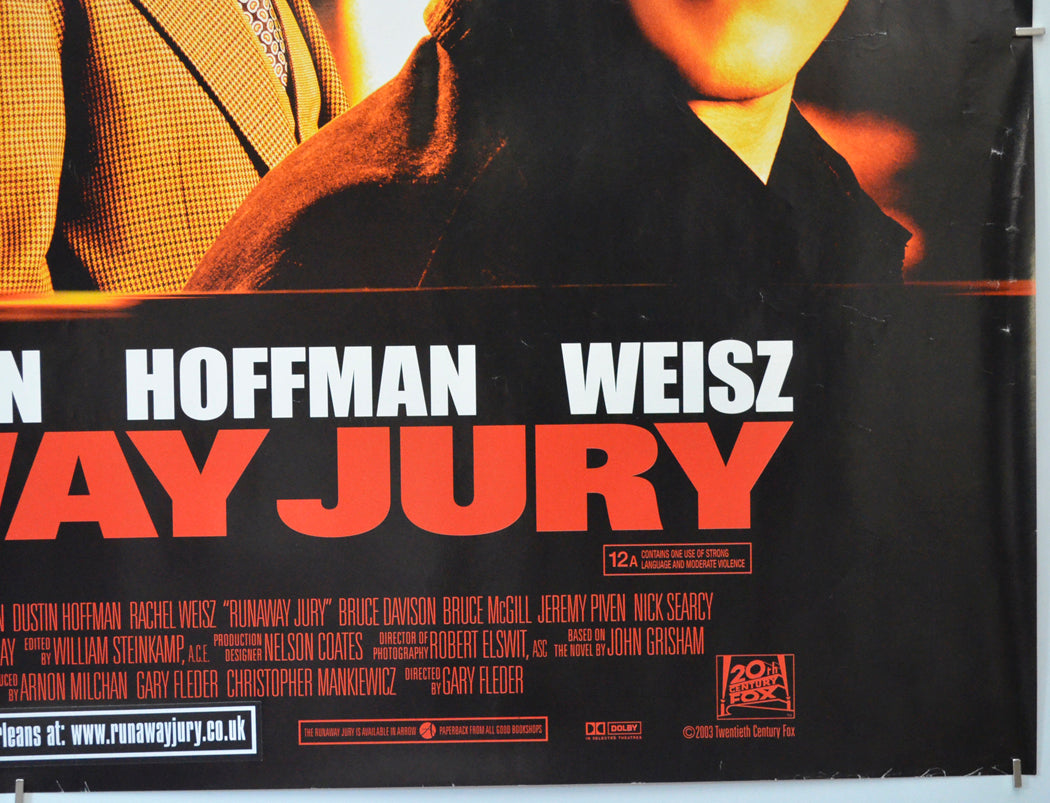 RUNAWAY JURY (Bottom Right) Cinema Quad Movie Poster 