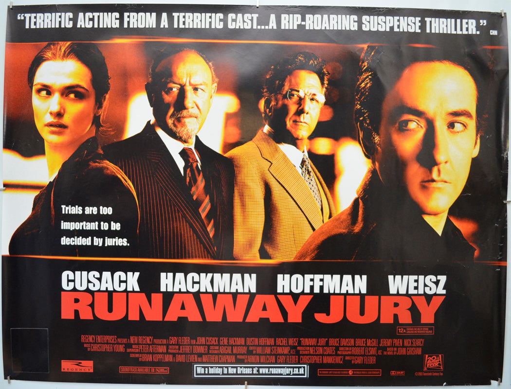 Runaway Jury - Original Quad Poster - Film Poster - Movie Poster