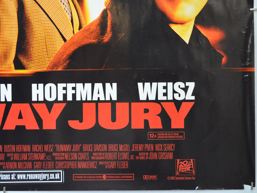 RUNAWAY JURY (Bottom Right) Cinema Quad Movie Poster 