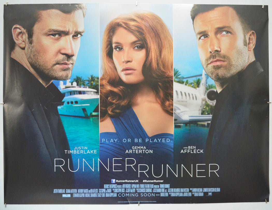 Runner Runner - Original Quad Poster - Film Poster - Movie Poster