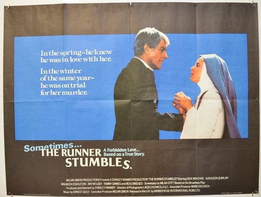 The Runner Stumbles Original Quad Poster - Film Poster - Movie Poster