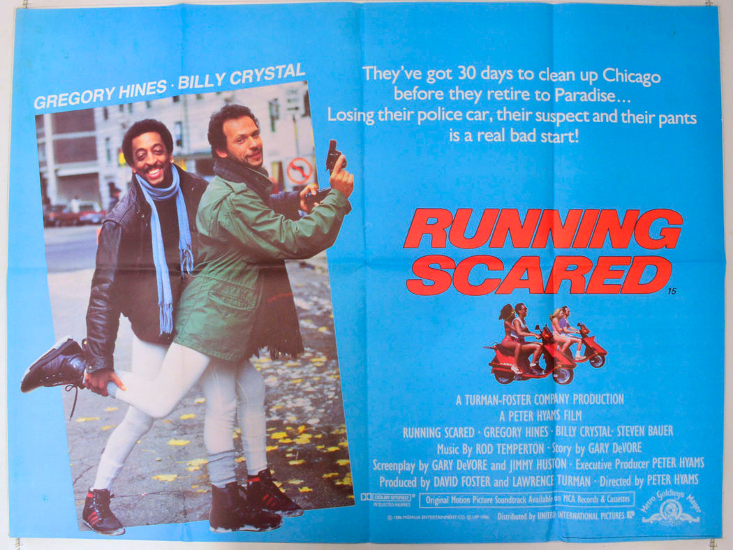 Running Scared  Original British Quad Poster - Film Poster - Movie Poster