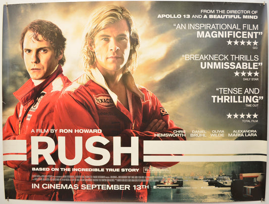 Rush Original Quad Poster - Film Poster - Movie Poster