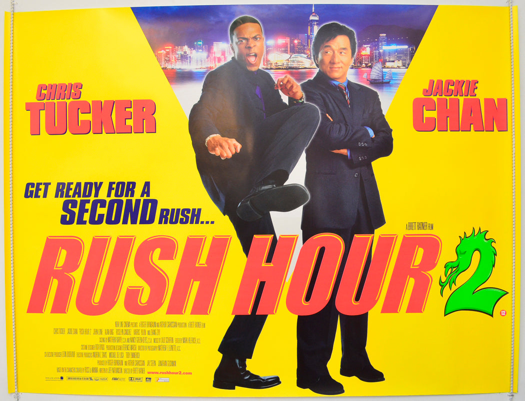 Rush Hour 2  Original British Quad Poster - Film Poster - Movie Poster 