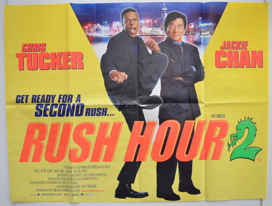 Rush Hour 2  Original British Quad Poster - Film Poster - Movie Poster 