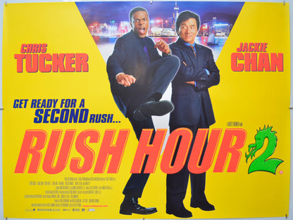 Rush Hour 2 - Original Quad Poster - Film Poster - Movie Poster