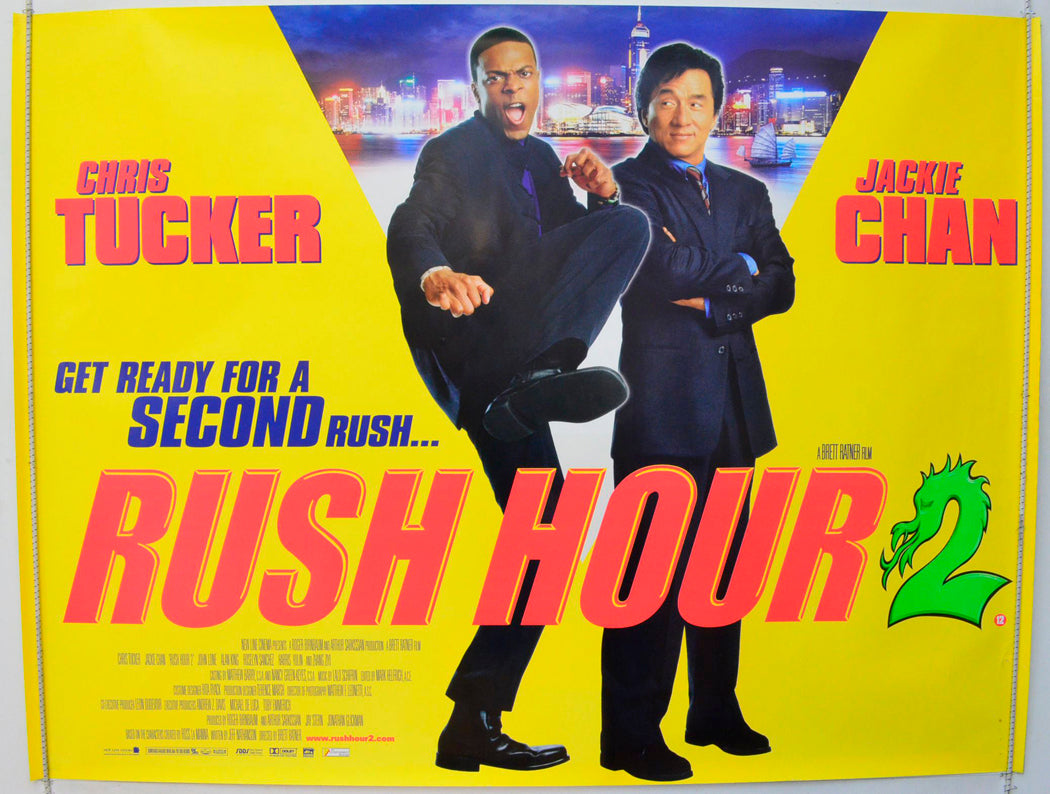 Rush Hour 2 Original British Quad Poster - Film Poster - Movie Poster 