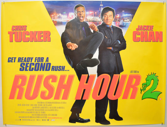 Rush Hour 2 Original Quad Poster - Film Poster - Movie Poster