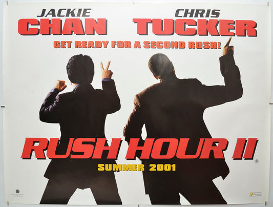 Rush Hour 2 (Teaser / Advance Version)  Original Quad Poster - Film Poster - Movie Poster