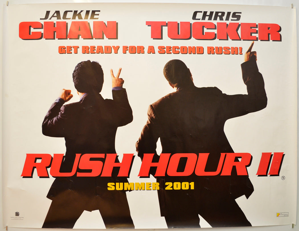 Rush Hour 2 (Teaser / Advance Version)  Original Quad Poster - Film Poster - Movie Poster