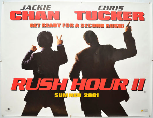 Rush Hour 2 (Teaser / Advance Version) Original Quad Poster - Film Poster - Movie Poster