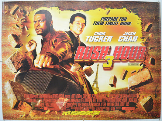 Rush Hour 3 Original Quad Poster - Film Poster - Movie Poster