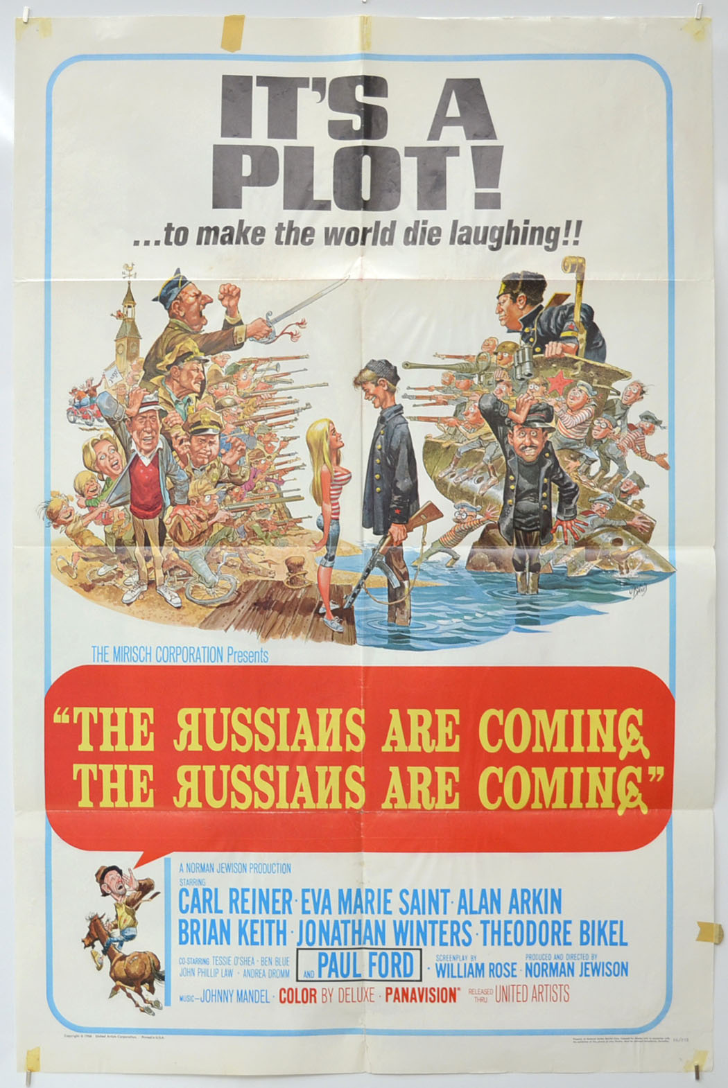 The Russians Are Coming  Original One Sheet Poster - Film Poster - Movie Poster