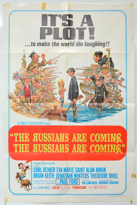 The Russians Are Coming  Original One Sheet Poster - Film Poster - Movie Poster