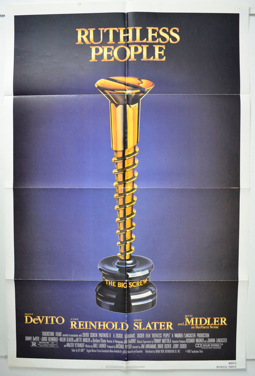 Film Ruthless People “Ruthless People” Original One Sheet Poster - Movie Poster – pastposters