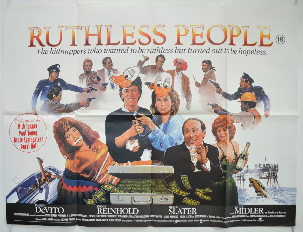 Ruthless People  Original British Quad Poster - Film Poster - Movie Poster 