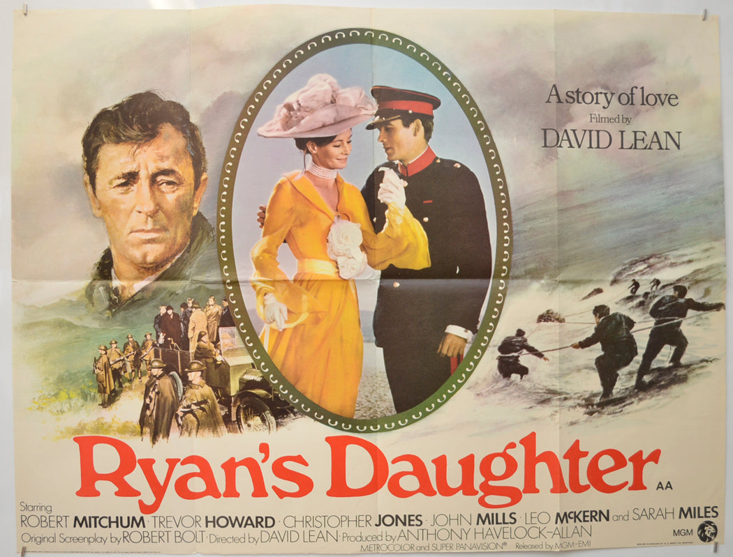 Ryan’s Daughter Original Quad Poster - Film Poster - Movie Poster  