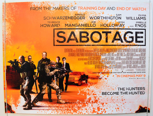 Sabotage Original British Quad Poster - Film Poster - Movie Poster 