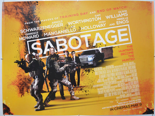 Sabotage (Version 2)  Original Quad Poster - Film Poster - Movie Poster