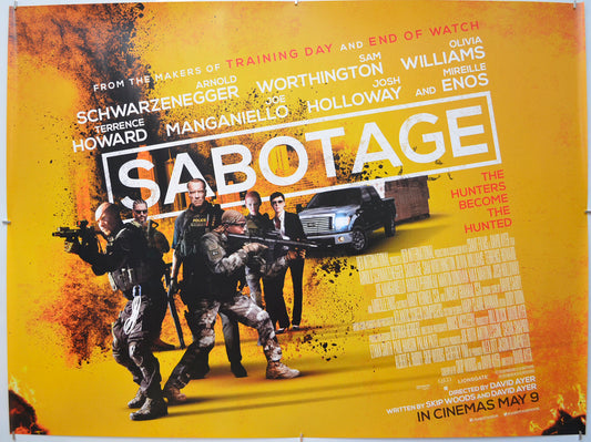 Sabotage (Version 2)  Original Quad Poster - Film Poster - Movie Poster